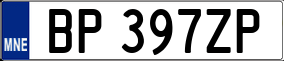 Trailer License Plate